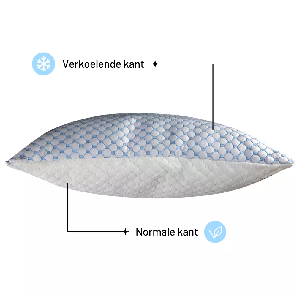 Koudschuim kussen - Koel en zacht - Verstelbaar