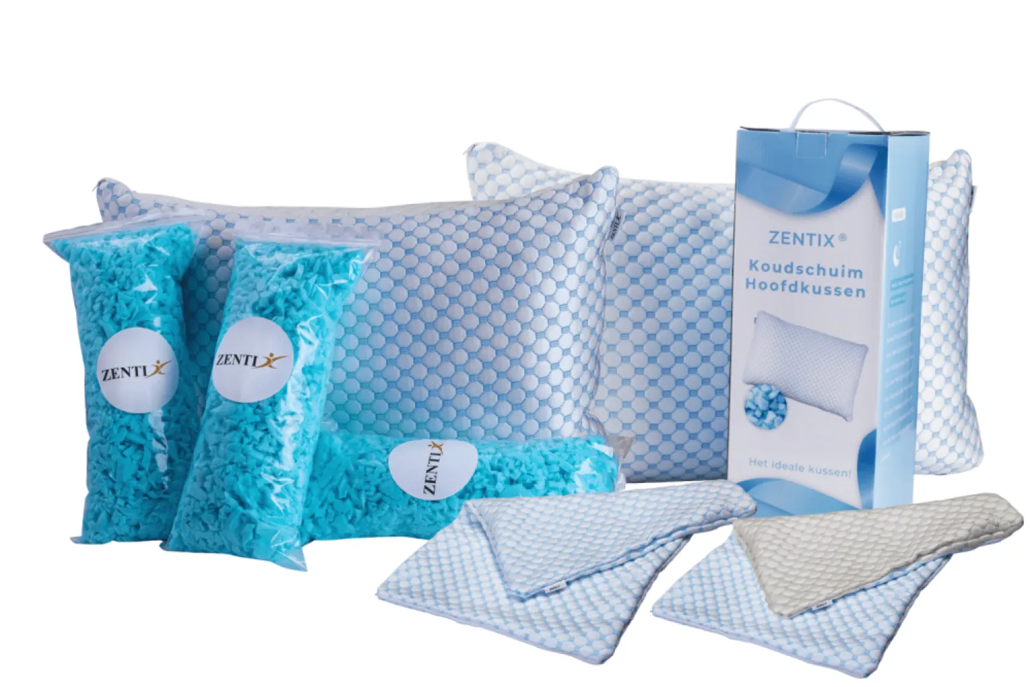 Zentix hoofdkussens en memory foam vulling