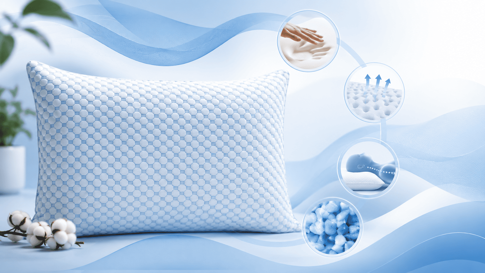 Voordelen memory foam kussen van zentix